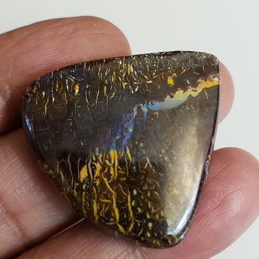 Natural Boulder Opal Cabochon. Size- approx. 36x35mm